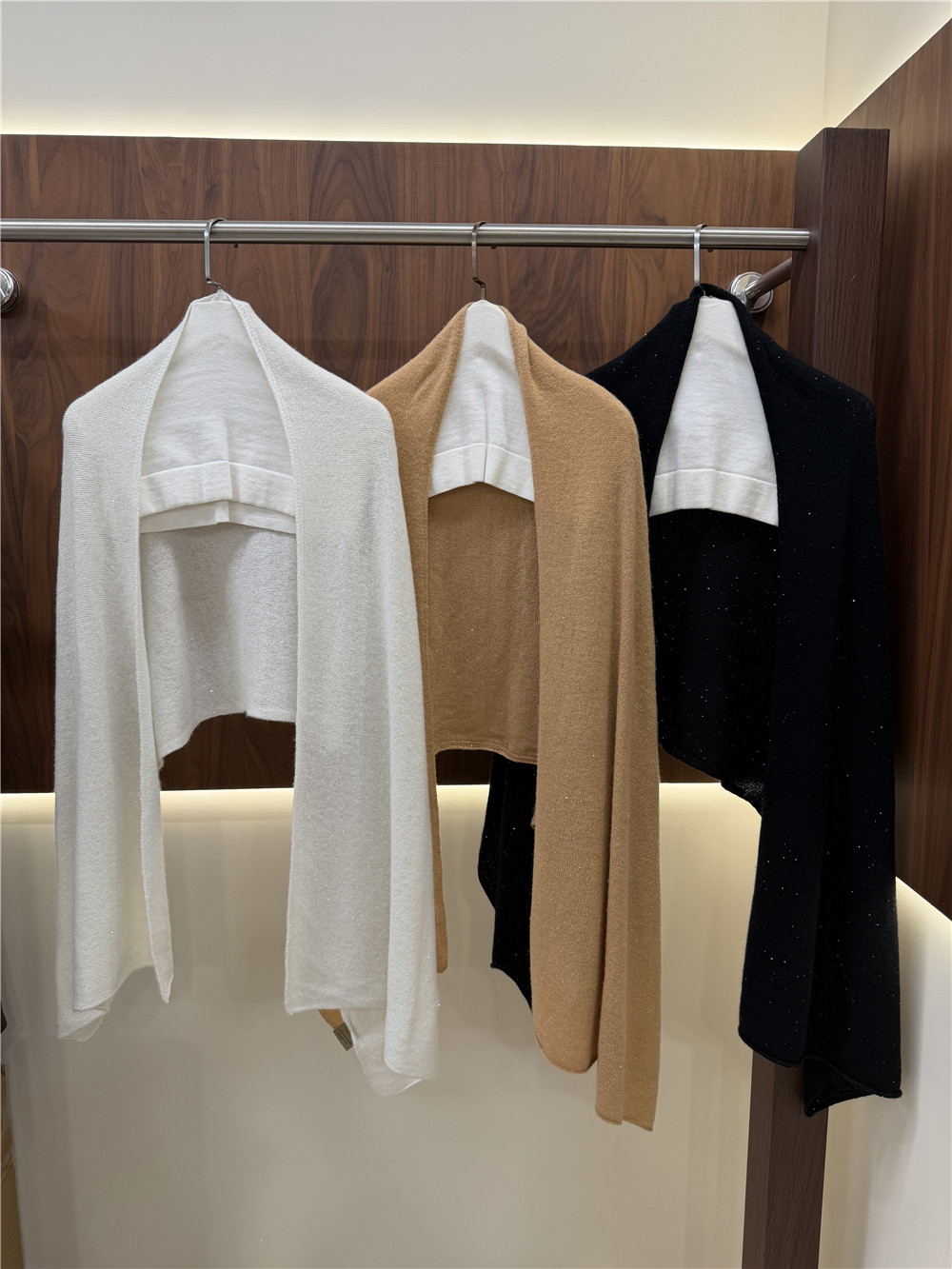 Women'S Fashion Knitwear - Chal de lana de cachemira tejido