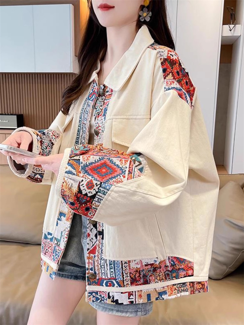 Women'S Fashion Utility Jacket - Chaqueta utilitaria empalmada de moda |
