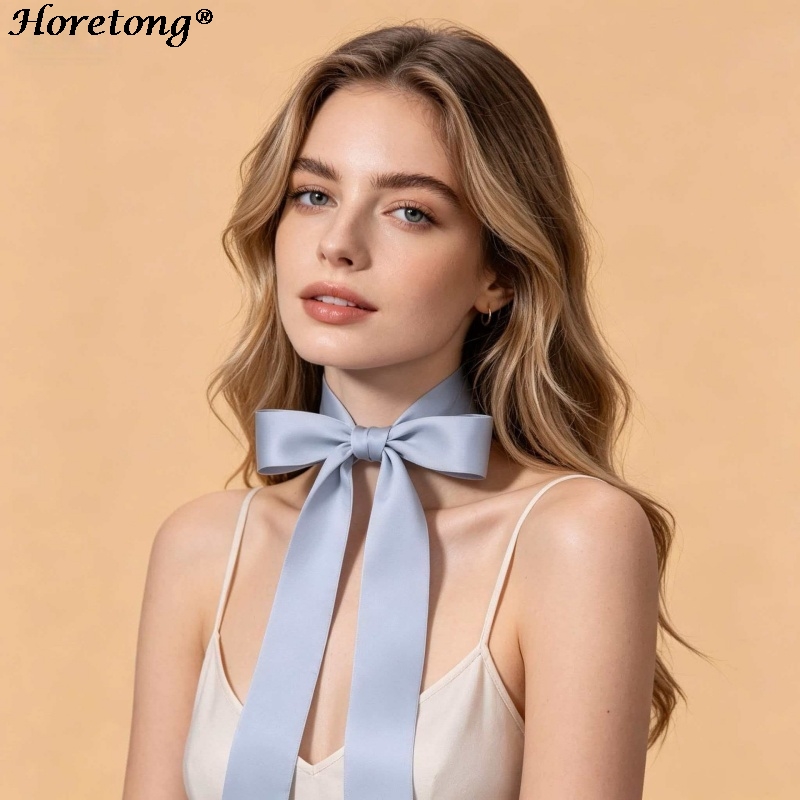 Women Fashion Necktie - Horetong 2026 Nuevo Pañuelo de Satén
