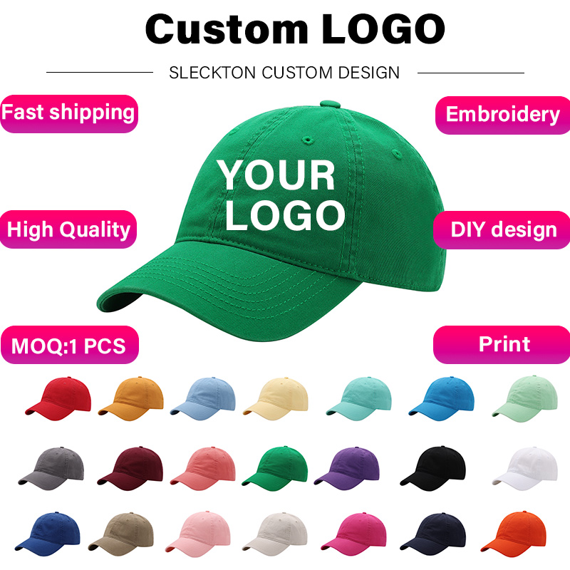 Women Fashion Logo Design - SLECKTON Gorra de béisbol personalizada Bordado