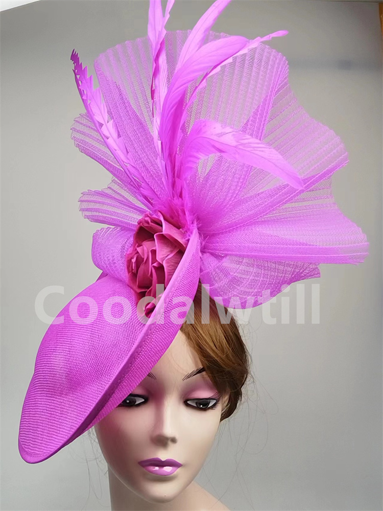 Women'S Fashion Kentucky Derby - Tocado de flores elegante, pastillero, tocado