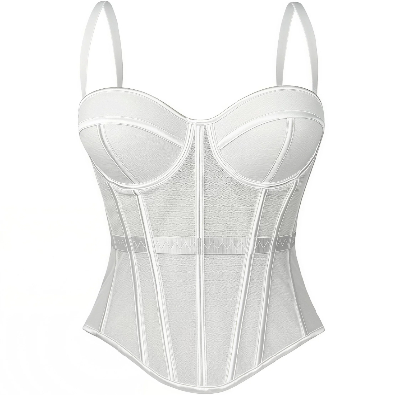 Corset Top Boned - Top tipo corsé con aros para
