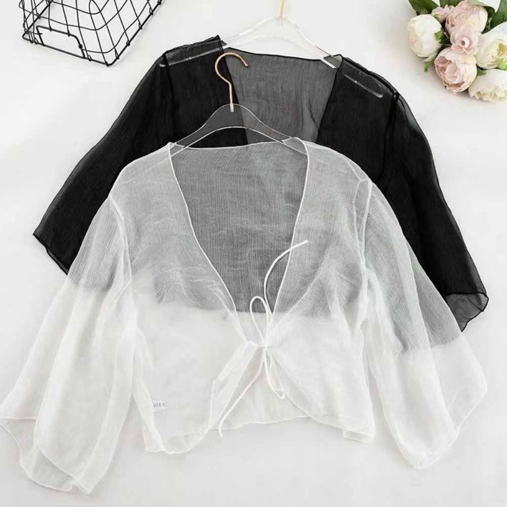 Women'S Fashion Knitwear - Cárdigan arrugado de verano para mujer,