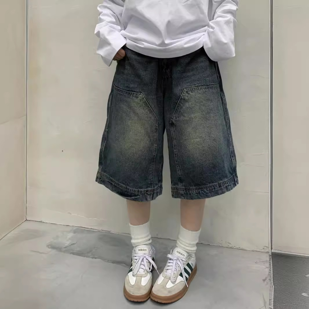 Denim Shorts Women - Pantalones cortos vaqueros holgados Vintage Y2K