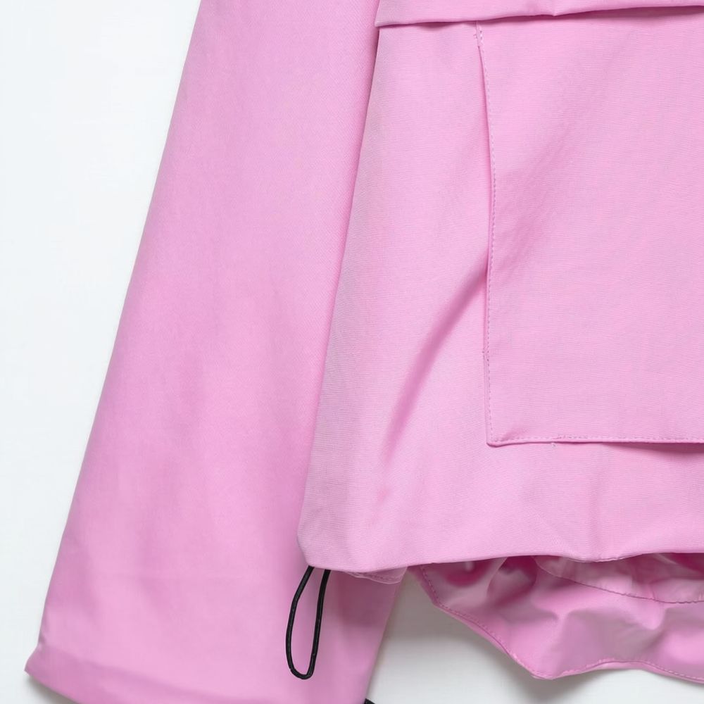 Women'S Fashion Utility Jacket - Chaqueta Cortavientos con Capucha para Mujer,
