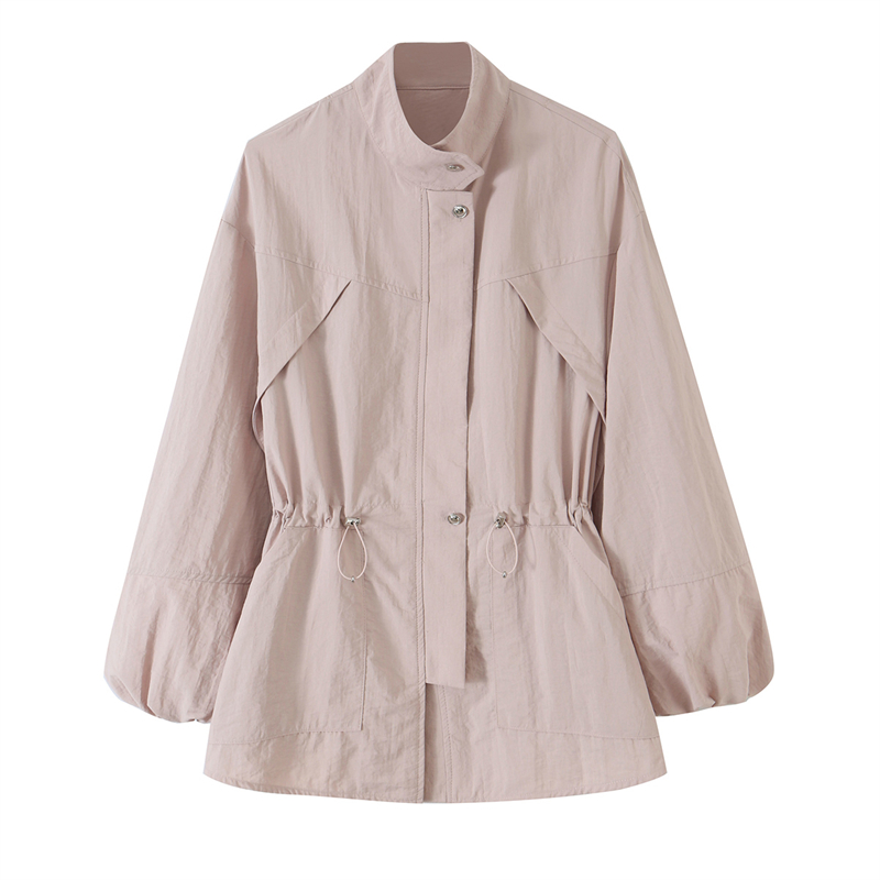 Women'S Fashion Utility Jacket - Chaqueta utilitaria rosa claro para mujer,