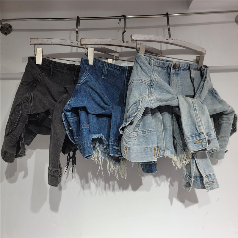 Denim Shorts Women - Shorts de mezclilla para mujer, jeans