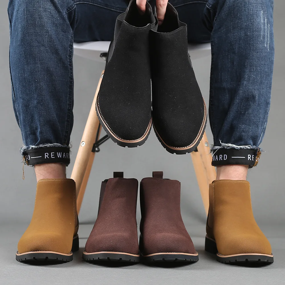 Women'S Fashion Business Casual - Botas de tobillo para hombre, botas
