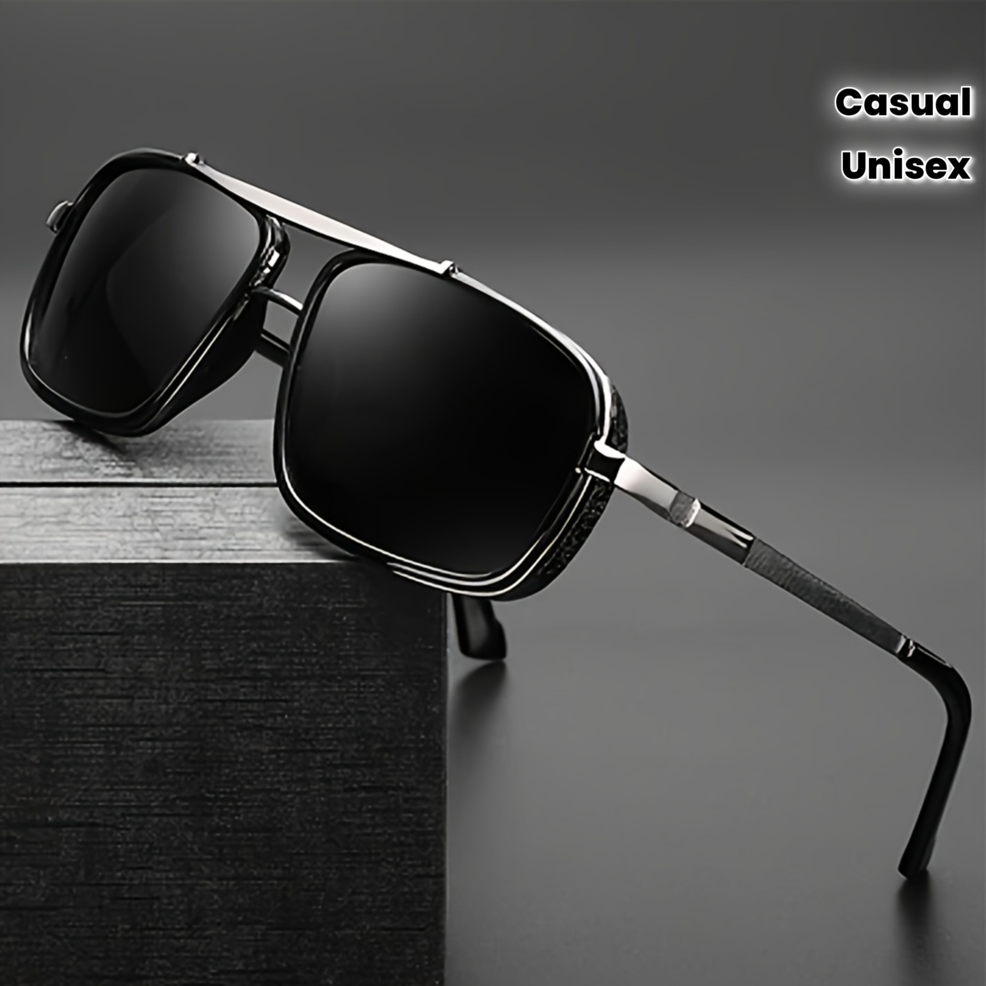 Women'S Fashion Business Casual - Gafas de Sol Retro de Metal