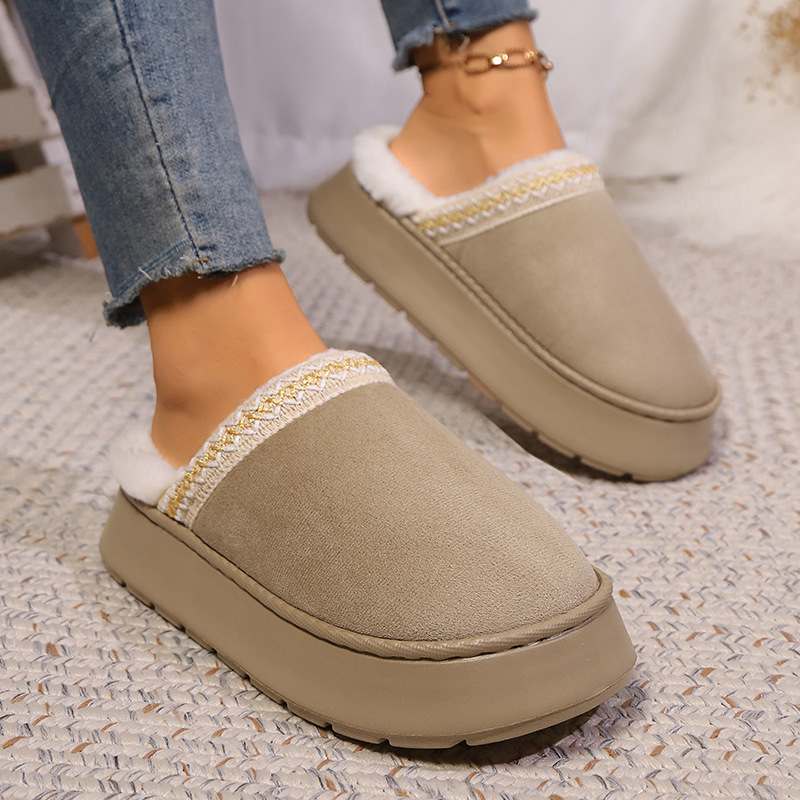 Women'S Fashion Winter 2025 - Zapatilla de casa para mujer, pantuflas
