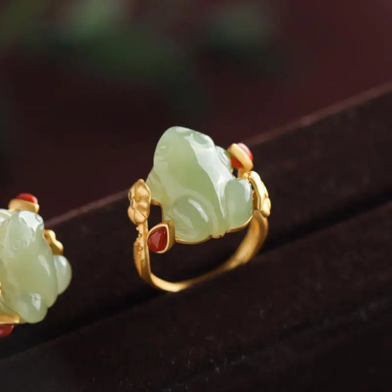 Anillos de rana de Jade verde  - Trend Women Fashion reseña y precio