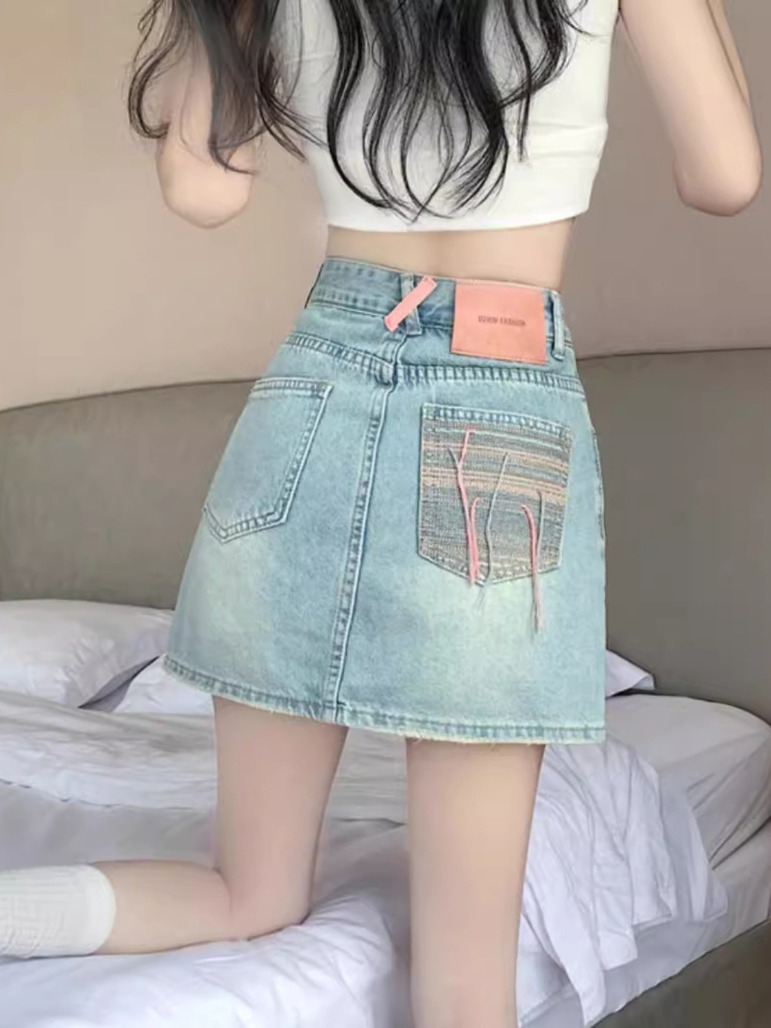 Falda pantalón vaquera vintage - Denim Shorts Women reseña y precio