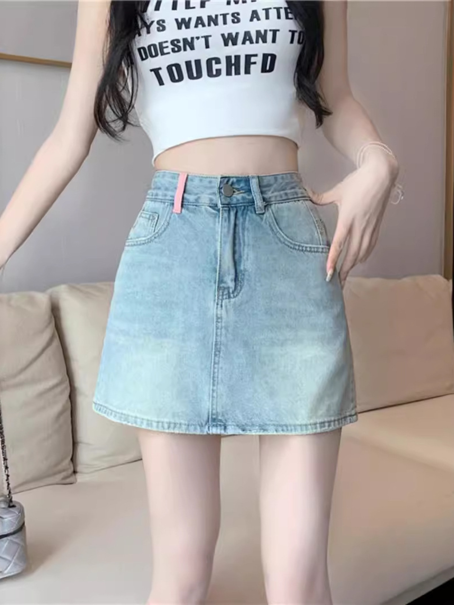 Falda pantalón vaquera vintage - Denim Shorts Women reseña y precio