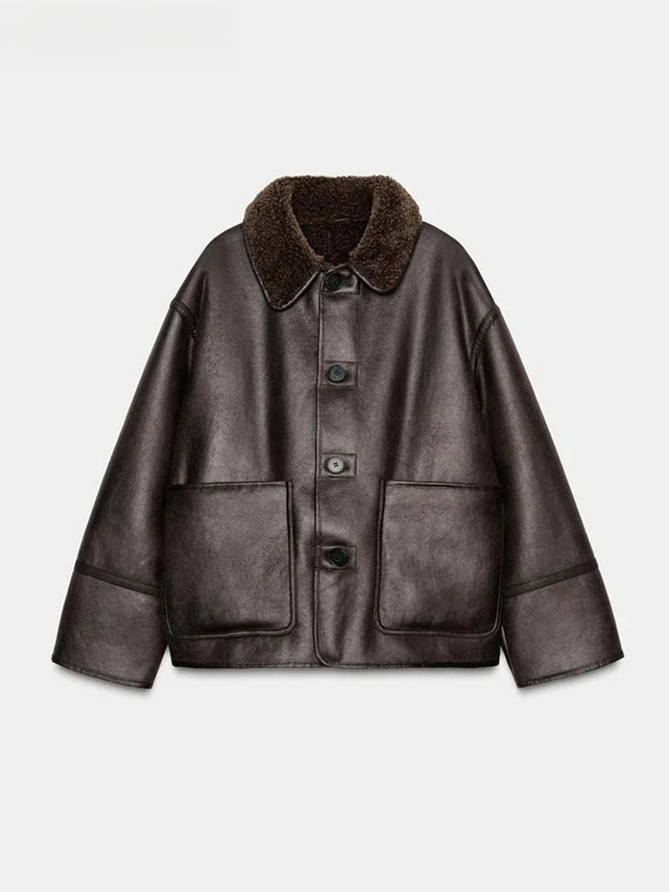Chaqueta lisa de doble cara a  - Women'S Fashion Utility Jacket reseña y precio