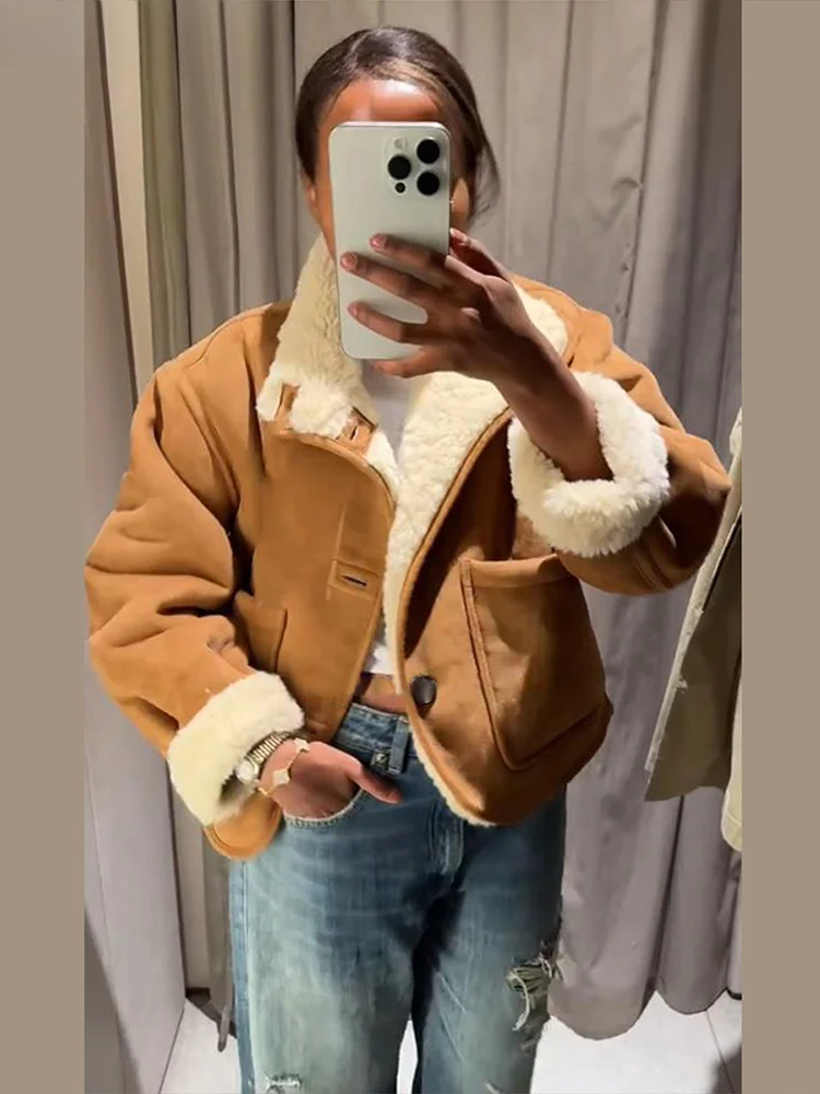 Chaqueta lisa de doble cara a  - Women'S Fashion Utility Jacket reseña y precio