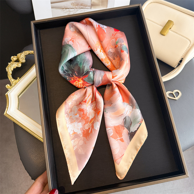 Pañuelo cuadrado de seda con e - Women Fashion Necktie reseña y precio