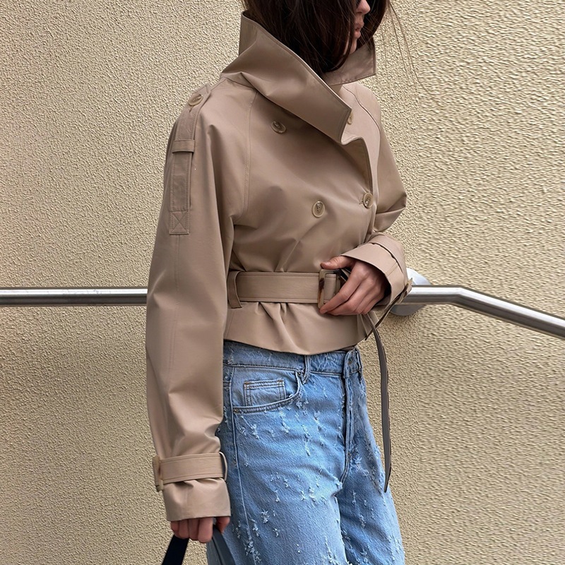 Gabardina Corta de Primavera p - Women'S Fashion Utility Jacket reseña y precio