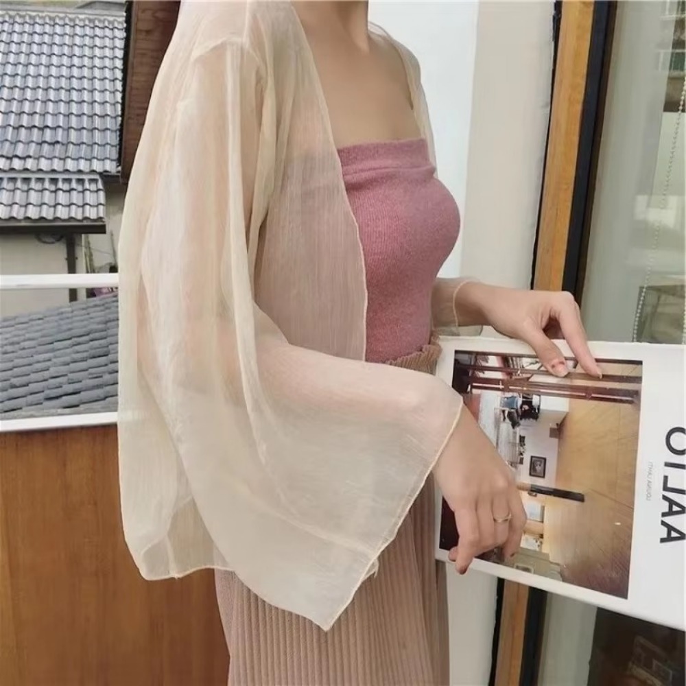 Cárdigan arrugado de verano pa - Women'S Fashion Knitwear reseña y precio