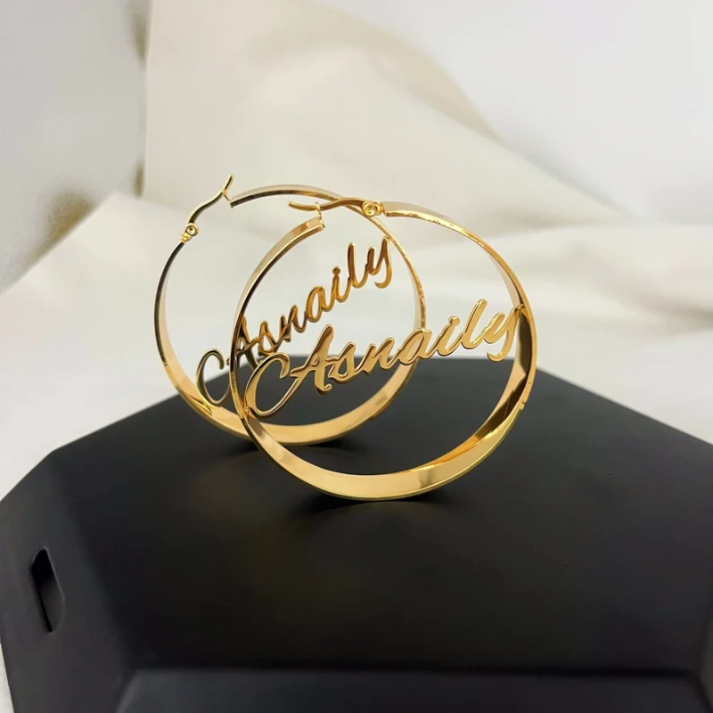 Pendientes Personalizados con  - Women Fashion Name Ideas reseña y precio