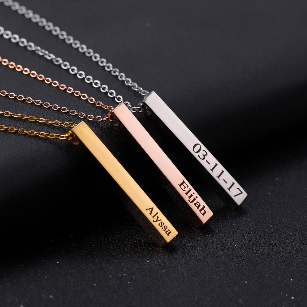 Collar personalizado Barra ver - Women Fashion Name Ideas reseña y precio