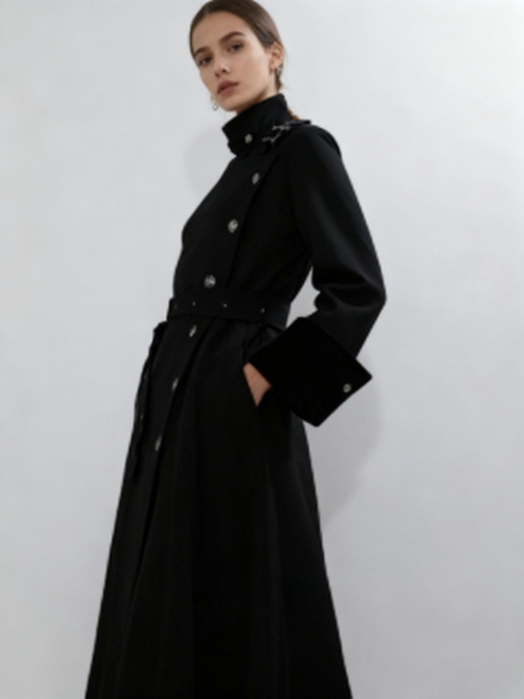 Abrigo Largo de Lana Elegante  - Women'S Fashion Winter 2025 reseña y precio