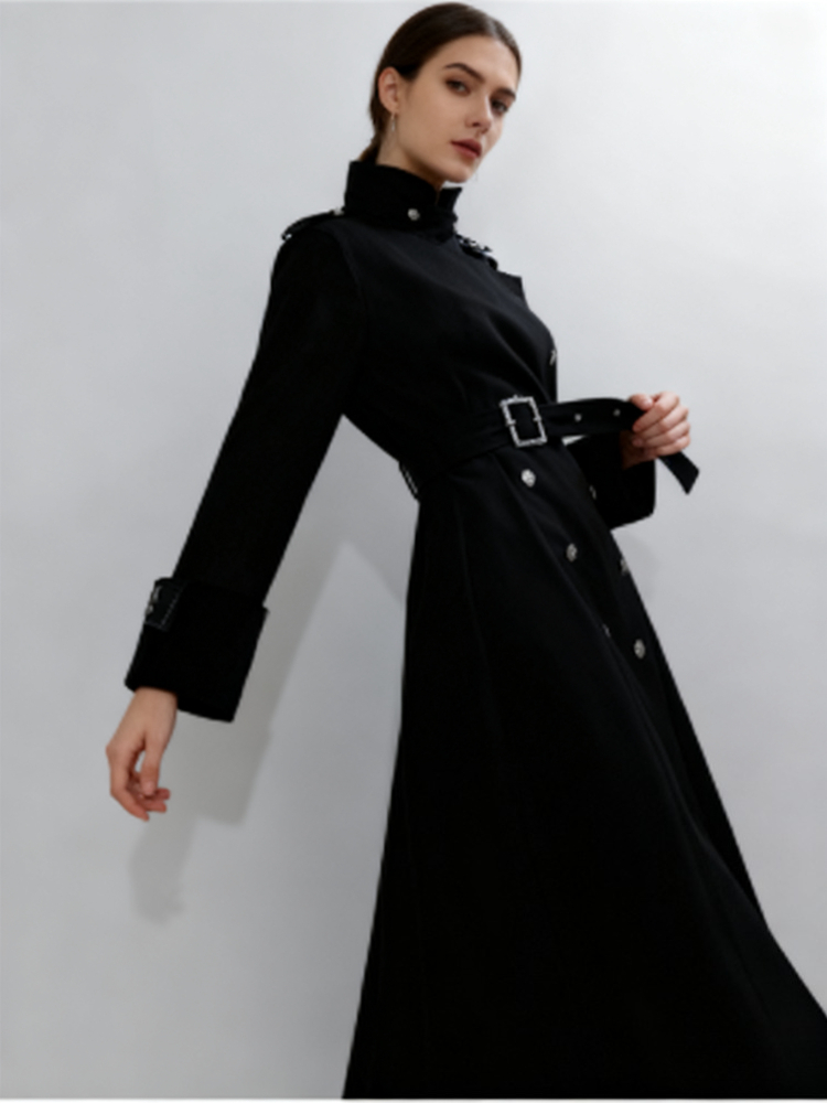 Abrigo Largo de Lana Elegante  - Women'S Fashion Winter 2025 reseña y precio