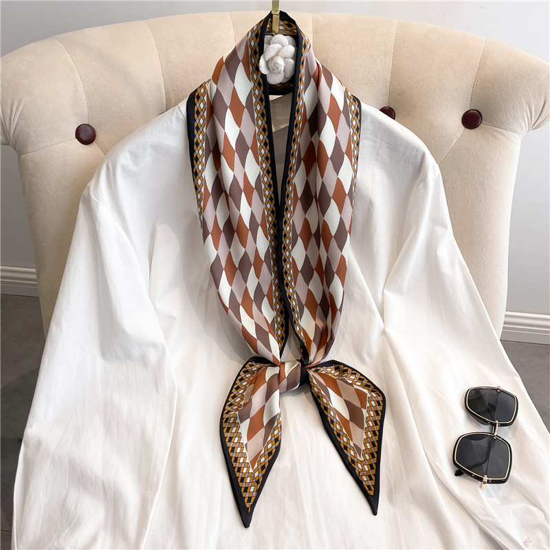 Pañuelo largo de seda con esta - Women Fashion Necktie reseña y precio