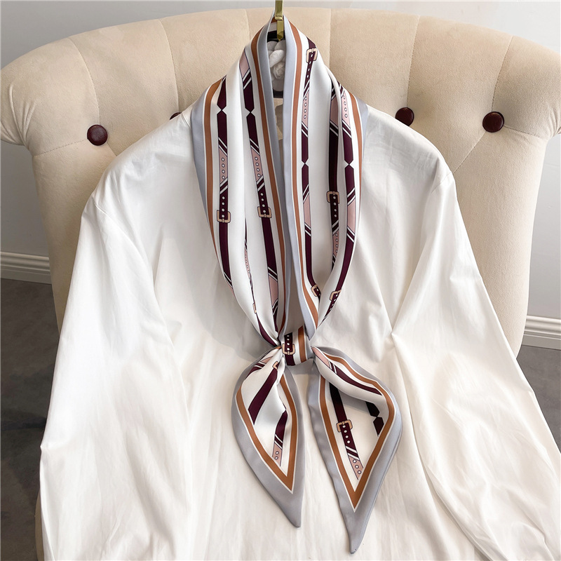 Pañuelo largo de seda con esta - Women Fashion Necktie reseña y precio