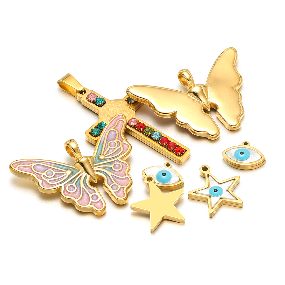 5 unids/lote de dijes de marip - Women Fashion Jewellery reseña y precio