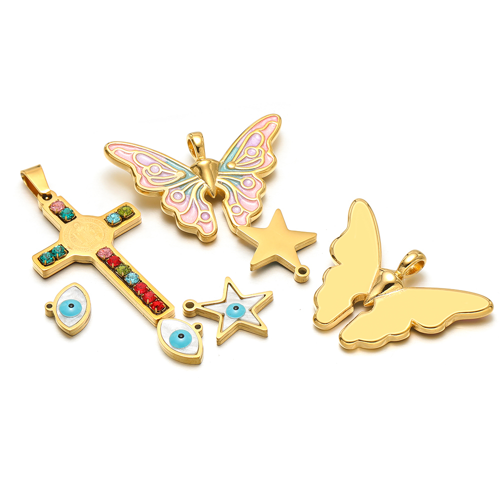 5 unids/lote de dijes de marip - Women Fashion Jewellery reseña y precio