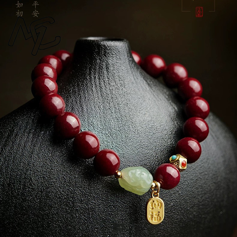 Pulsera de Cinabrio Rojo Natur - Women Fashion Jewellery reseña y precio