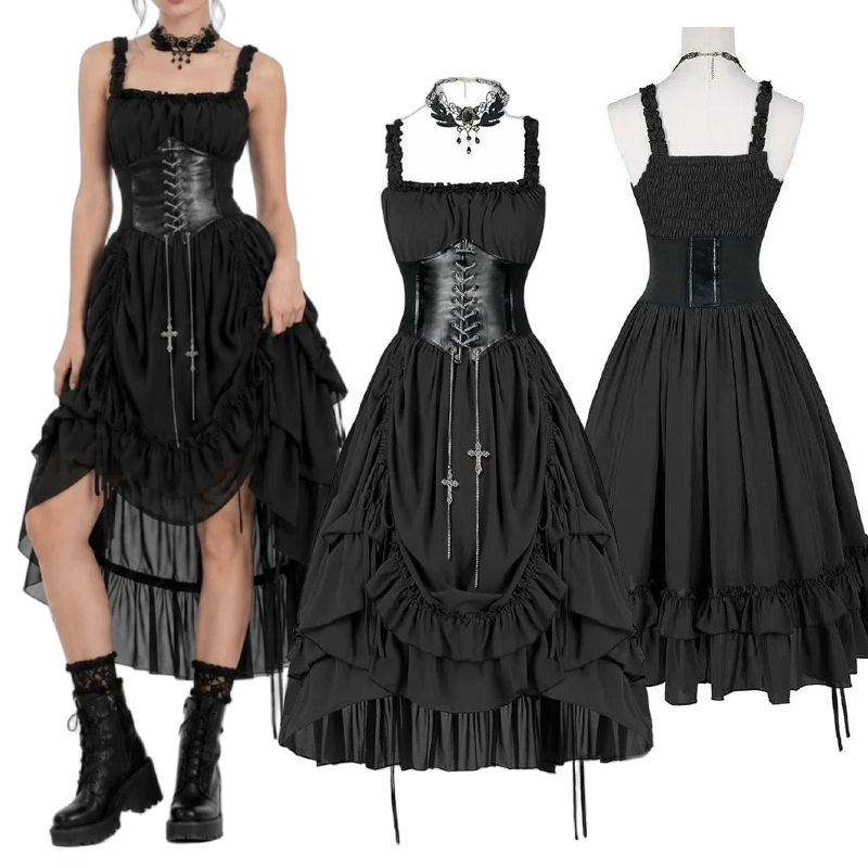 Vestido Gótico para Mujer, Est - Corset Top Boned reseña y precio