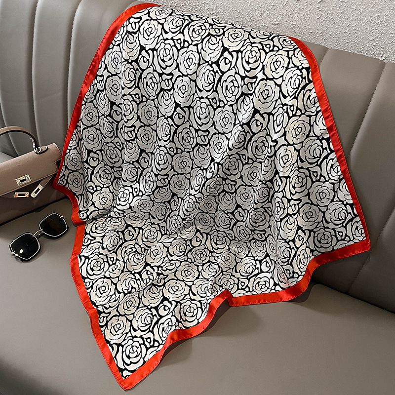 Pañuelo de seda satinada con e - Women Fashion Necktie reseña y precio