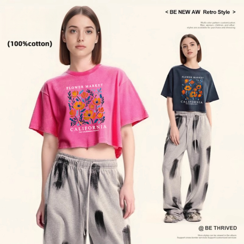 Camiseta de algodón con cuello - Women'S Fashion Market Size reseña y precio