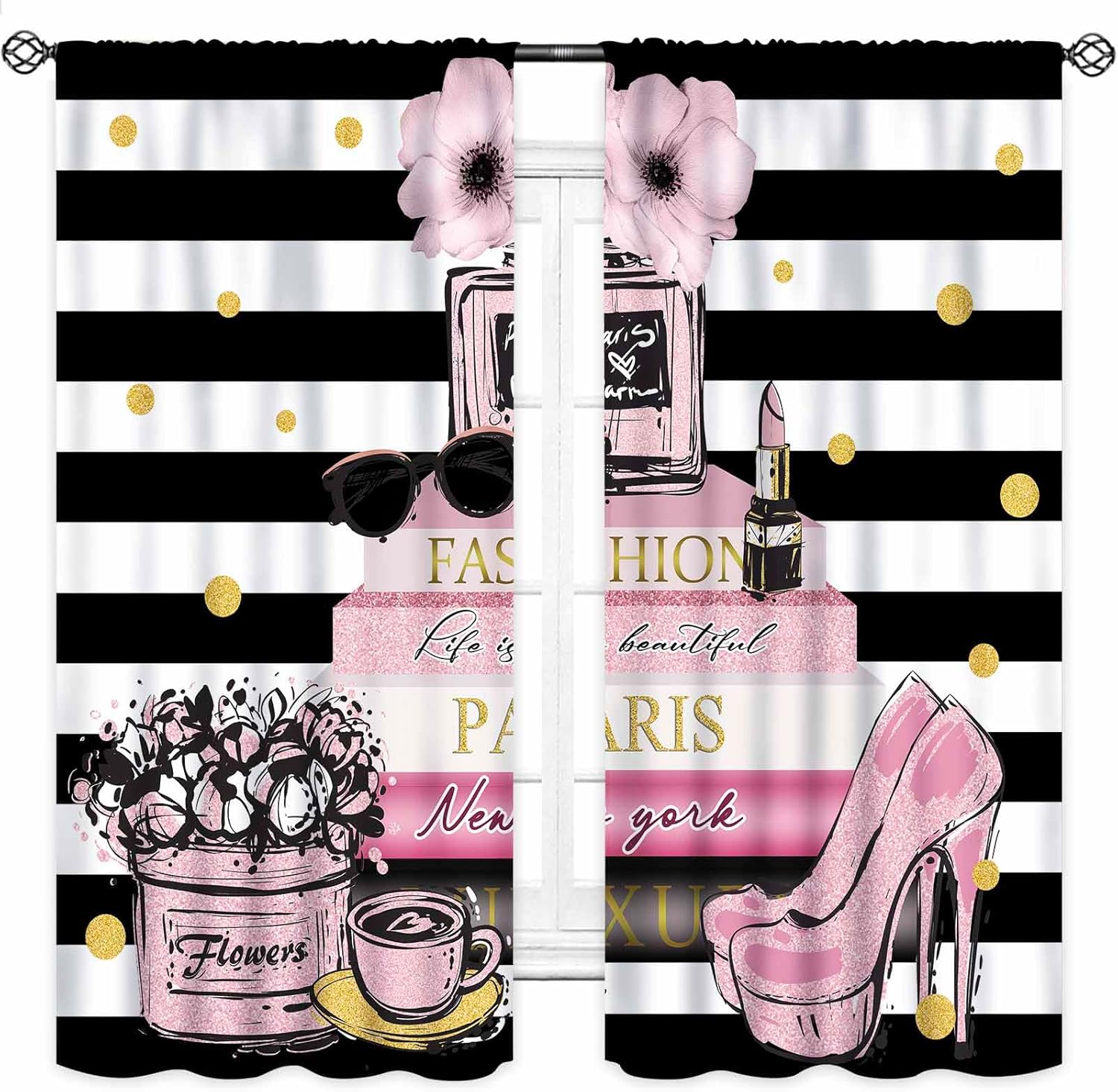 Cortina Rosa de Moda para Dorm - Women'S Fashion Magazine reseña y precio