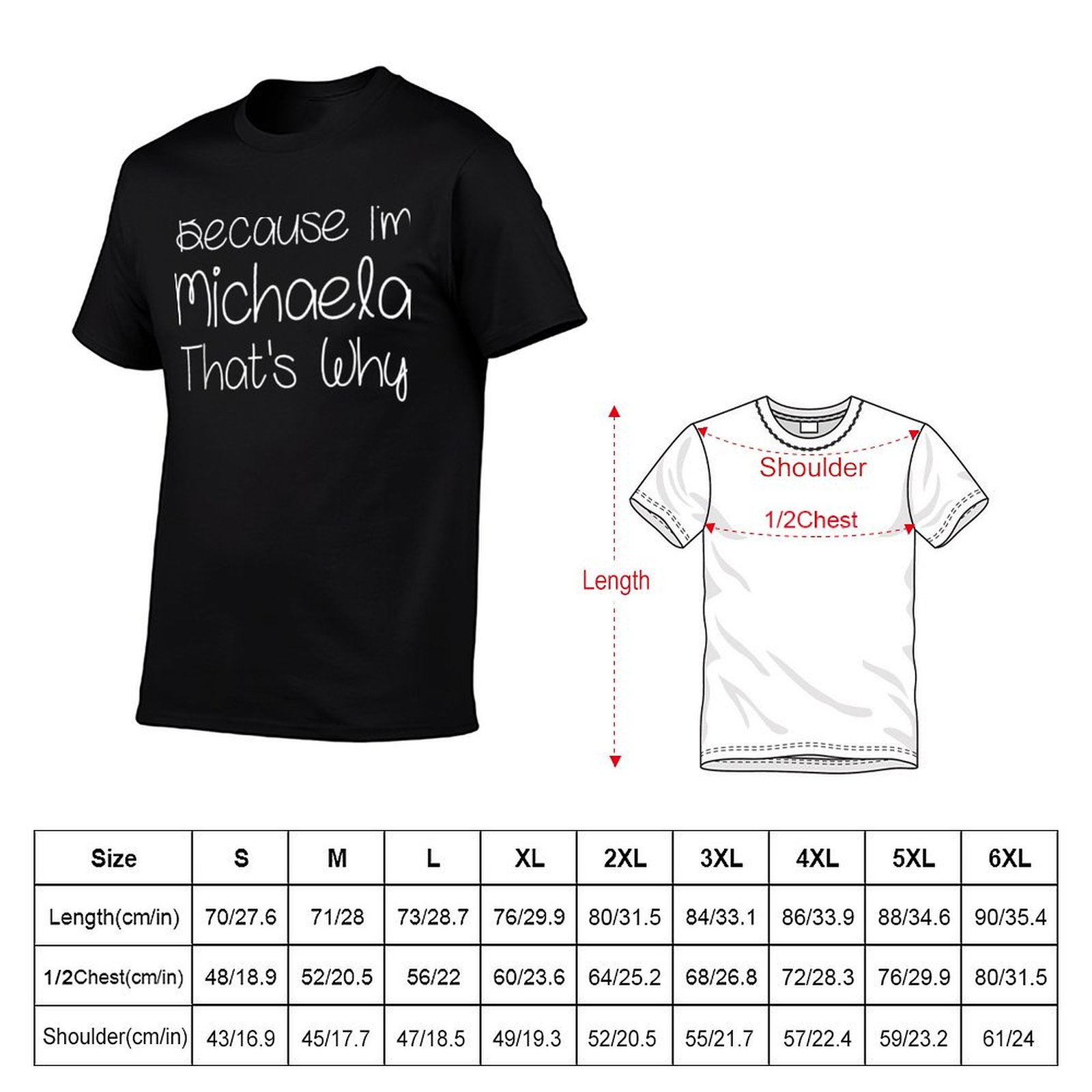 MICHAELA Camiseta divertida pe - Women Fashion Name Ideas reseña y precio