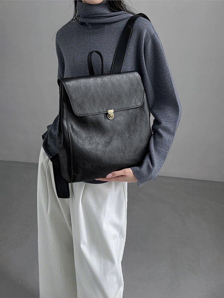 Mochila de cuero genuino de ma - Women'S Fashion Business Casual reseña y precio