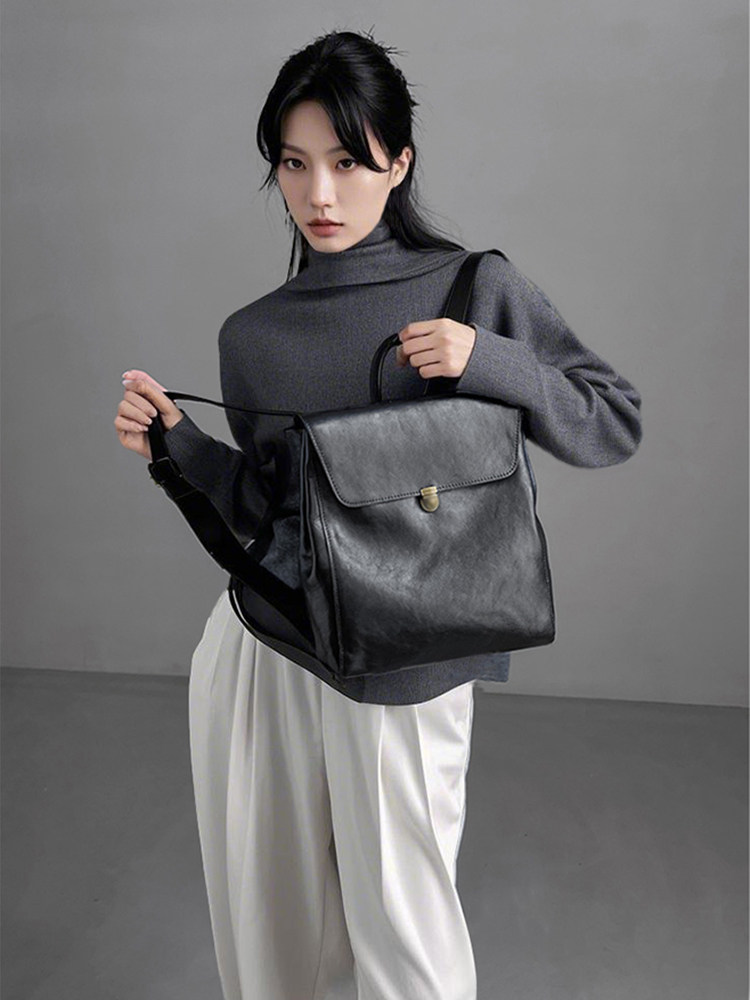 Mochila de cuero genuino de ma - Women'S Fashion Business Casual reseña y precio