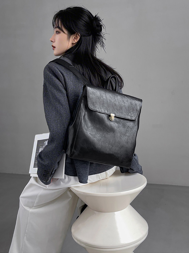 Mochila de cuero genuino de ma - Women'S Fashion Business Casual reseña y precio