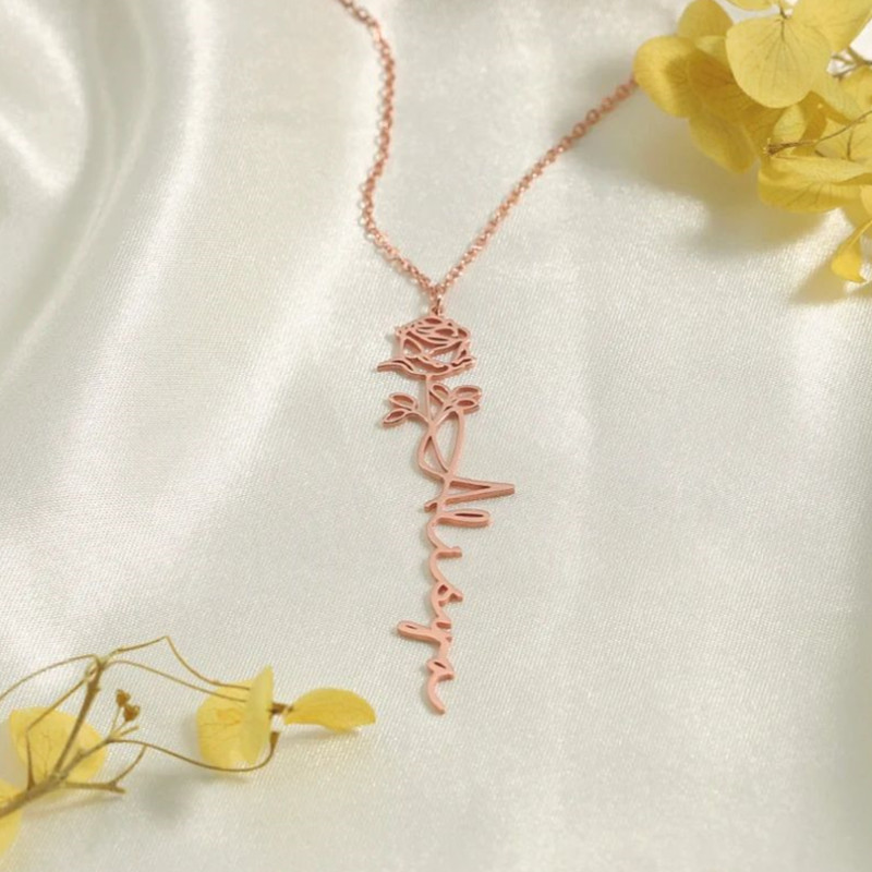Collar con letra de nombre par - Women Fashion Name Ideas reseña y precio