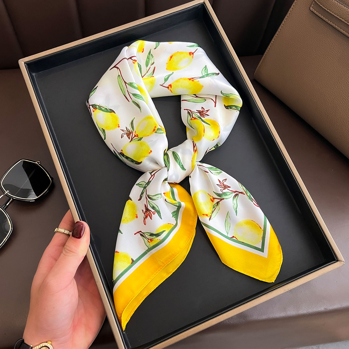 2025 nueva bufanda de seda cua - Women Fashion Necktie reseña y precio