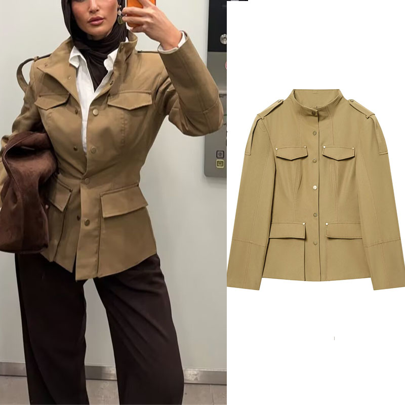 Chaqueta Estilo Militar para M - Women'S Fashion Utility Jacket reseña y precio