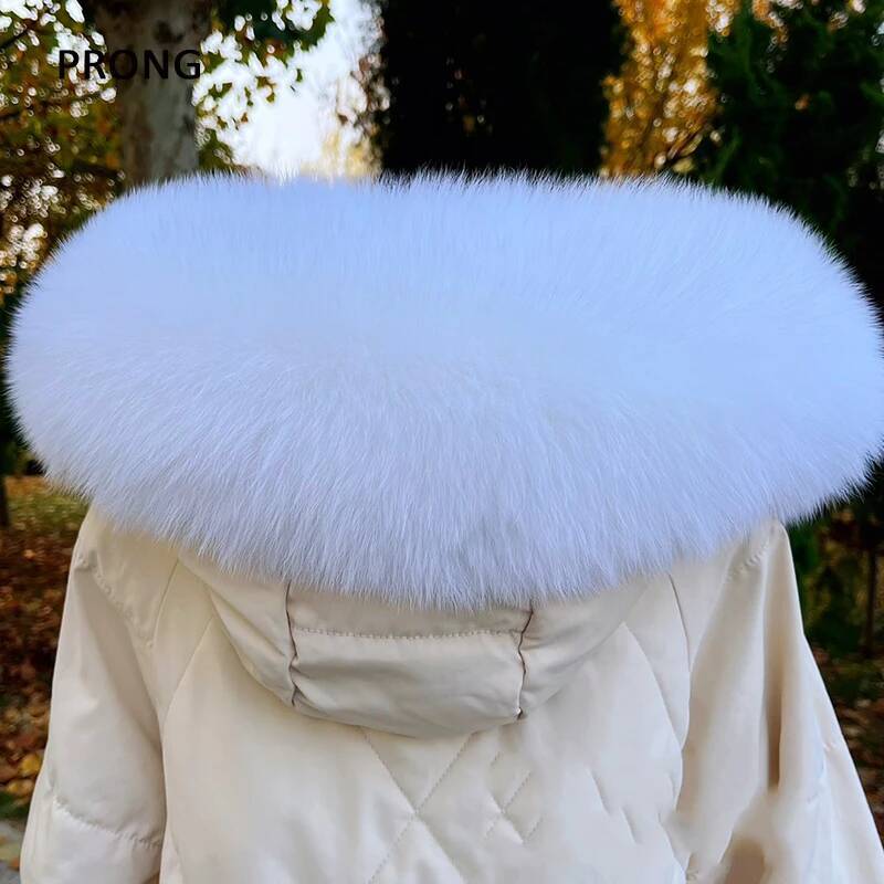 Cuello de piel de zorro real p - Women Fashion Hats reseña y precio