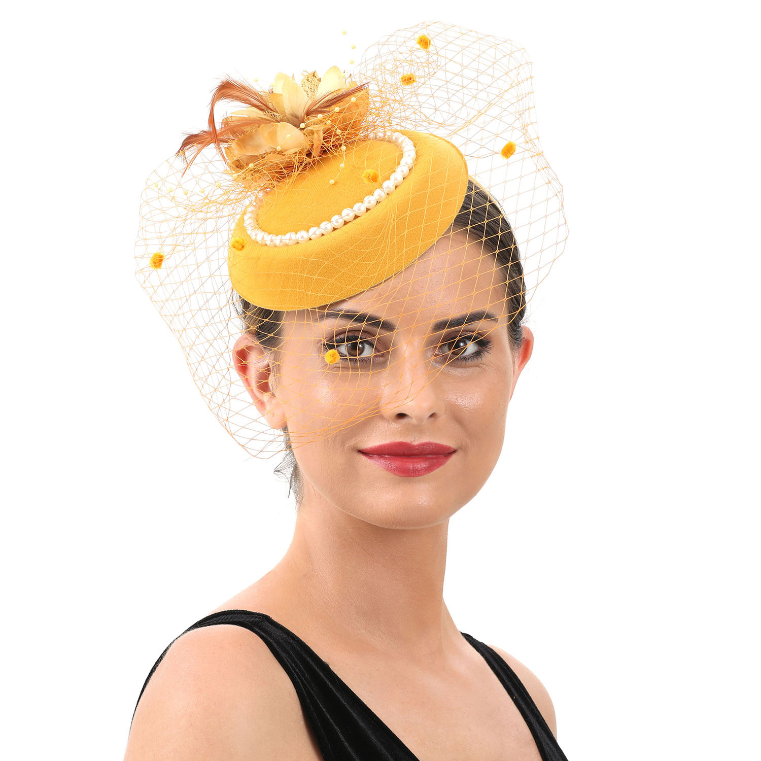 Tocado de plumas para mujer co - Women'S Fashion Kentucky Derby reseña y precio