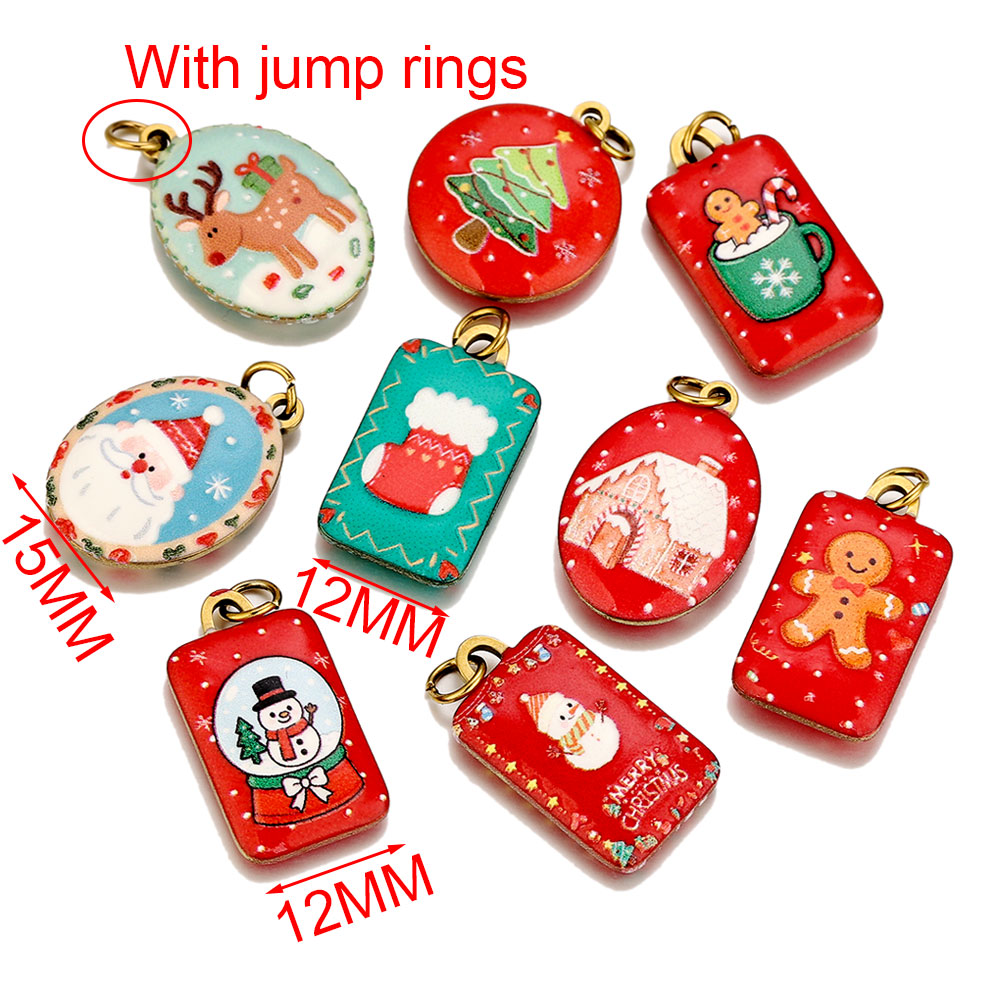 3 piezas de dijes navideños de - Women Fashion Jewellery reseña y precio